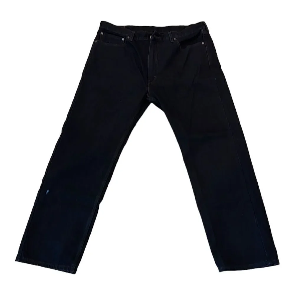Levi’s 505 Men’s Black Straight Leg Cotton Jeans Size 40x30